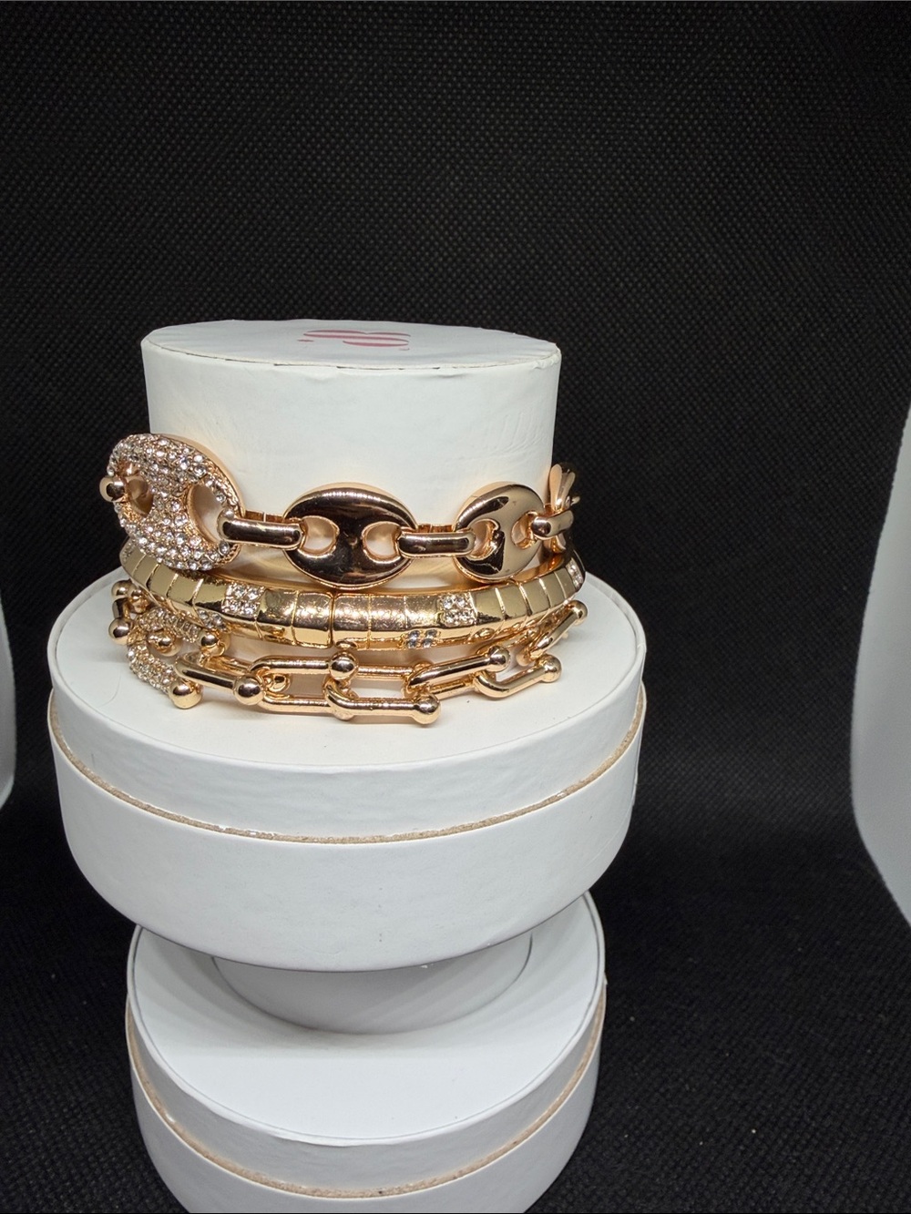 Spring Stack 25: Gold Cz Bracelets - Picture 3 of 3